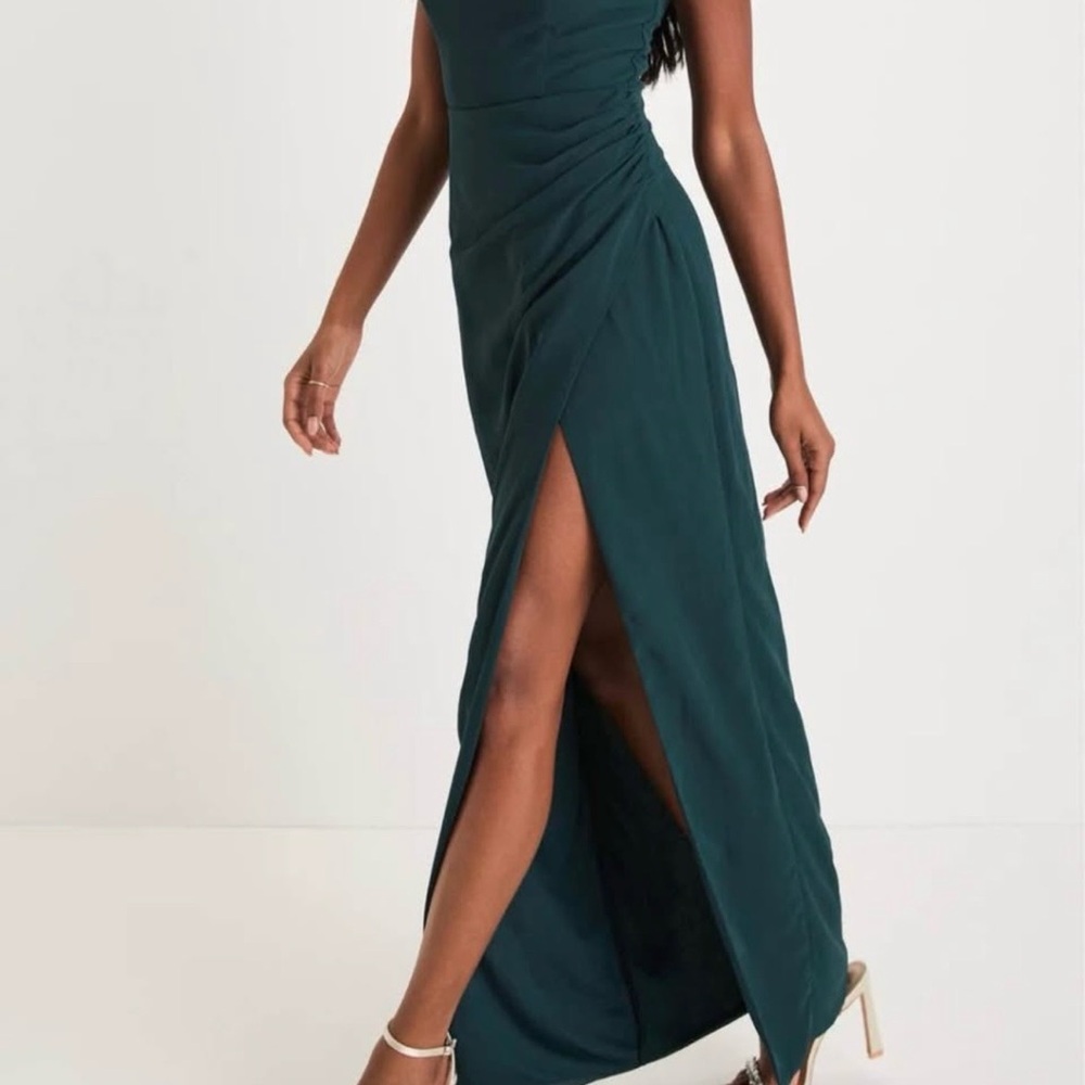 Lulu's Emerald Green Maxi Dress